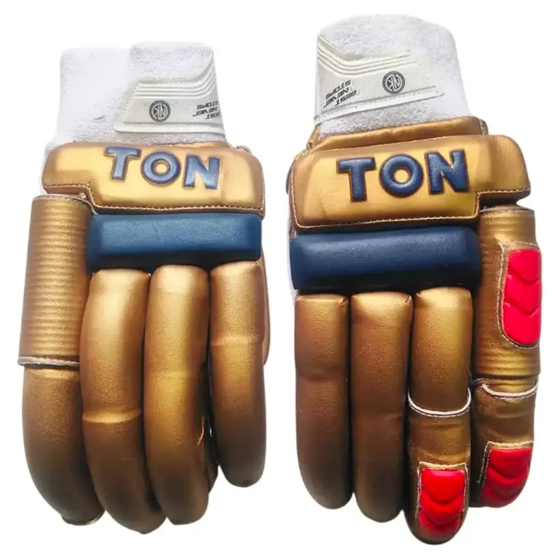TON gold batting gloves